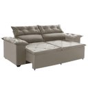 Ver imagem 1 de Sofá Compact 180cm Retrátil, Reclinável com Molas Espirais Castor