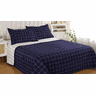 Kit Colcha Grid Queen 3 Peças Azul/branco Sultan Sonhare - 1