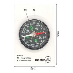 Bússola Magnética com Indicação do Norte Verdadeiro (radiestesia) - 2