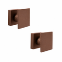 Ver imagem 1 de Kit Acabamento para Registro Base Deca Quadrado Cogumelo até 1'' pol com 2 Unidades Corten