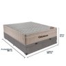 Cama Box Baú e Colchão Airtech Springpocket Molas Ensacadas Viúvo Ortobom Viúvo Cinza - 2
