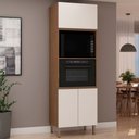 Ver imagem 1 de Torre Quente 3 Portas Ebano Fosco/Off White Fosco 1307 - Genialflex