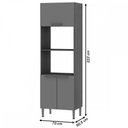 Ver imagem 4 de Torre Quente 3 Portas Ebano Fosco/Off White Fosco 1307 - Genialflex