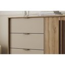 Ver imagem 5 de Cômoda de Quarto 1177 C- 1 Porta e 4 Gavetas Freijo-avela - Carraro
