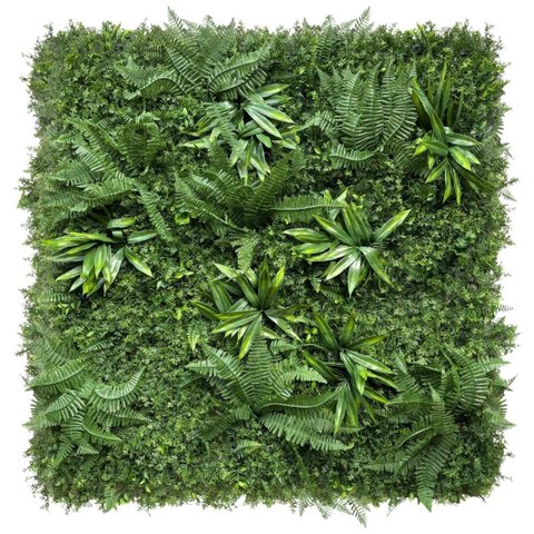 4,5m² Placa Parede Verde Artificial 3d Folhagem Densa Alta Qualidade
