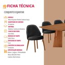 Ver imagem 7 de Sala de Jantar Mesa Florida 220cm Tampo Barril Laminado e 8 Cadeiras Suiça