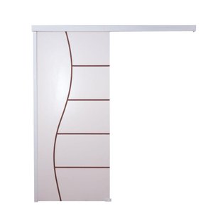 Porta de Correr Branco Prime Frisada F07 210x90