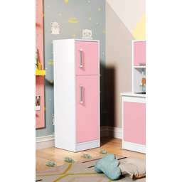 Geladeira Valentina Brinquedo Infantil para Cozinha - Branco/rosa - 1