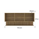 Ver imagem 4 de Armário Aéreo New York 150cm 3 Portas Mel/grafite