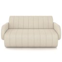 Ver imagem 3 de Sofá 2 Lugares Sala Living Orgânico 148cm Fávara K01 Veludo Bege - Lyam Decor