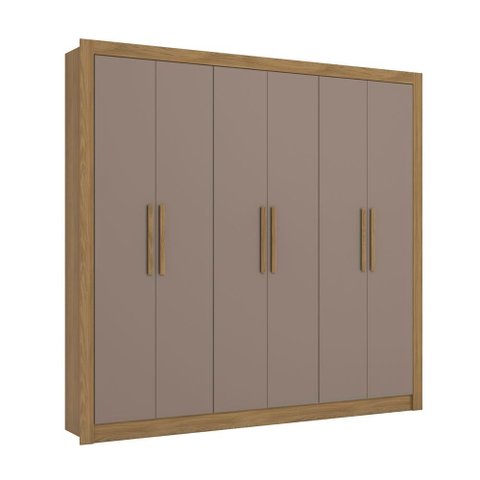 Guarda Roupa Roupeiro Casal com 6 Portas e 2 Gavetas M569 Kappesberg