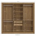 Ver imagem 3 de Guarda Roupa Roupeiro Casal com 6 Portas e 2 Gavetas M569 Kappesberg