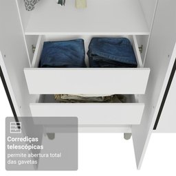 Guarda-Roupa Casal com Pés 8 Portas Batentes com Espelho Venus Madesa - 8 Guarda-Roupa Casal com Pés 8 Portas Batentes com Espelho Venus Madesa - 8