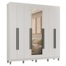 Guarda-Roupa Casal com Pés 8 Portas Batentes com Espelho Venus Madesa - 3
