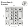Guarda-Roupa Casal com Pés 8 Portas Batentes com Espelho Venus Madesa - 4