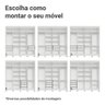 Guarda-Roupa Casal com Pés 8 Portas Batentes com Espelho Venus Madesa - 6