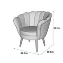 Ver imagem 2 de Kit 2 Poltronas Pétala Suede Vermelho Pés Palito