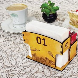 10 Porta Guardanapos e Sachês de Mesa Pães para Restaurantes Personalizados Zanline - 3