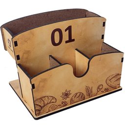 10 Porta Guardanapos e Sachês de Mesa Pães para Restaurantes Personalizados Zanline - 4