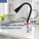 Ver imagem 2 de Torneira Flexível Monocomando com Arejador, Indicada para Cozinha e Bancada Fc-04