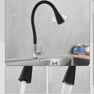 Torneira Flexível Monocomando com Arejador, Indicada para Cozinha e Bancada Fc-04