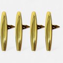 Ver imagem 1 de Pé de Ferro Universal para Móveis Dourado - Kit 4 Unidades