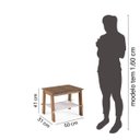 Ver imagem 5 de Conjunto Jardim Bancos e Mesa Auxiliar Madeira Maciça Gurupi CabeCasa MadeiraOriginals