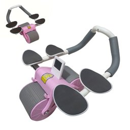 Rolo Abdominal Roda Musculaçao Exercicio Ombro Braço Academia Prancha Lombar Costas Fortalecimento T - 1
