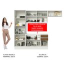 Ver imagem 6 de Armário de Cozinha Compacta 100% MDF 260cm Portas Branco/Rustic Acordes Madesa 02