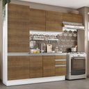 Ver imagem 1 de Armário de Cozinha Compacta 100% MDF 260cm Portas Branco/Rustic Acordes Madesa 02