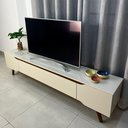 Ver imagem 2 de Rack Retrô Shop 2,18m para TV 70" Off White/Cedro – Moderno, Aconchegante e de Alta Qualidade