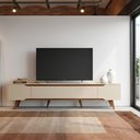 Ver imagem 4 de Rack Retrô Shop 2,18m para TV 70" Off White/Cedro – Moderno, Aconchegante e de Alta Qualidade