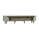 Ver imagem 1 de Rack Retrô Shop 2,18m para TV 70" Off White/Cedro – Moderno, Aconchegante e de Alta Qualidade