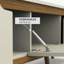 Ver imagem 7 de Rack Retrô Shop 2,18m para TV 70" Off White/Cedro – Moderno, Aconchegante e de Alta Qualidade
