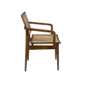 Ver imagem 3 de Cadeira em Madeira Encosto e Assento Tela Sextavada Com Braço