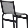 Banqueta Lótus Baixa 60cm Altura de Alumínio e Tela Sling Cinza - Trama Móveis - 2