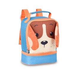 Mochila Cachorrinho e Lancheira Térmica Bolsa Costas Meninos - 3