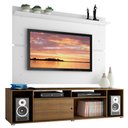 Ver imagem 2 de Rack Madesa Cancun e Painel para TV até 65 Polegadas Rustic/Branco 5Z09 Cor:Rustic/Branco