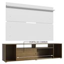 Ver imagem 5 de Rack Madesa Cancun e Painel para TV até 65 Polegadas Rustic/Branco 5Z09 Cor:Rustic/Branco