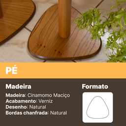 Duas Mesinhas Laterais Pugly Estilo Vintage - Madeira Maciça - 5