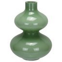 Ver imagem 1 de Vaso Decorativo Enfeite Casa Garrafa Home&Co Vidro 18x13x13cm Verde