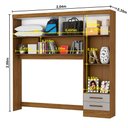 Ver imagem 5 de Guarda-roupa Casal Modulado 5 Portas Hercules 4 Portas 4 Gavetas com Espelho