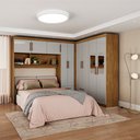 Ver imagem 1 de Guarda-roupa Casal Modulado 5 Portas Hercules 4 Portas 4 Gavetas com Espelho