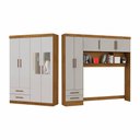 Ver imagem 2 de Guarda-roupa Casal Modulado 5 Portas Hercules 4 Portas 4 Gavetas com Espelho