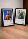 Ver imagem 6 de 2 Quadros Sabrina Carp+Skin c/ Vidro, Moldura Preta:A4