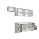 Ver imagem 5 de Armário de Cozinha Completa 100% Mdf 300cm Branco/nogueira Celeste Kappesberg