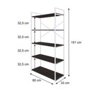 Ver imagem 4 de Estante c/05 Prateleiras Yon 80cm Est.Branca