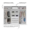 Ver imagem 3 de Guarda Roupa Casal 242,1cm com 6 Portas e 4 Gavetas 240834 Valência Politorno Móveis