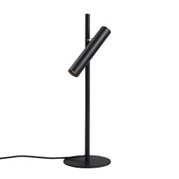 Luminária de Mesa Moderna Slim Metálica para 1 Mini Dicroica Direcionável - Preta - 1