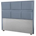 Ver imagem 2 de Cabeceira Ana Cama Box Painel Casal 90 Suede Grafitte